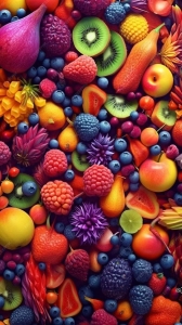 A Colorful Bounty: The Vibrant Assortment of Fruits