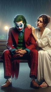 A Melancholy Jest: The Clown-like Figure and Comforting Woman