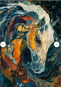 Abstract Artistry: The Vibrant and Emotional Representation of a Horse