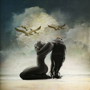 Artistic Embrace: An Expression of Connection and Freedom
