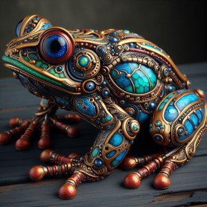 Artistic Frog Sculpture: A Fusion of Nature and Craftsmanship