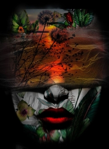 Artistic Fusion: Human Meets Nature in Digital Art