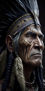 Artistic Representation of Indigenous Elders: A Blend of Realism and Interpretation