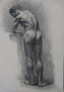 Artistic Sketch: A Study of the Male Human Form