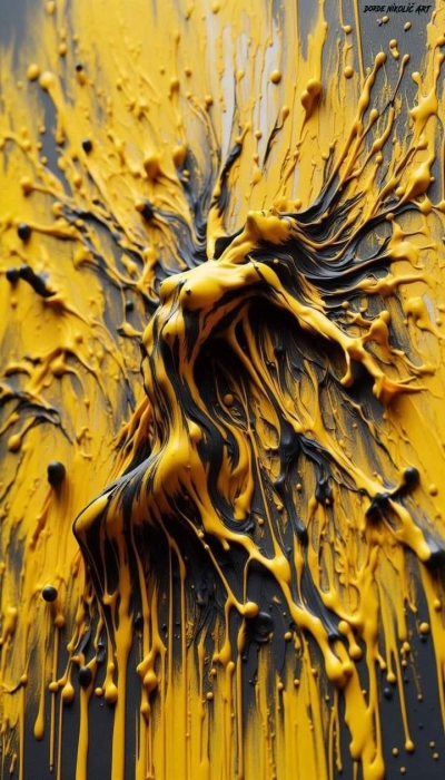 Artistic Symphony in Yellow: A Dynamic Interaction of Form and Color
