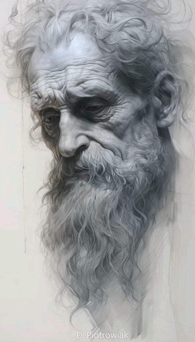 Classical Art Techniques Explored in a Realistic Portrait of an Elderly Man