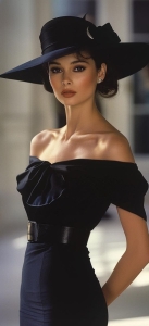 Elegance Redefined: The Power of a Black Dress and Wide-Brimmed Hat