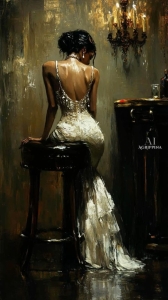 Elegant Intimacy: A Timeless Portrait in Art