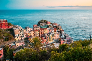 Enchanting Sunrise at Cinque Terre's Manarola Village, Italy