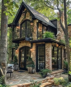 Enchanting Two-story House Nestled Amidst Nature
