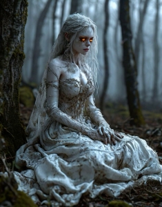 Ethereal Demon in Enchanted Forest: A Haunting Visual Journey