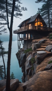Experience the Tranquility of Stilt House Camping Near the Water