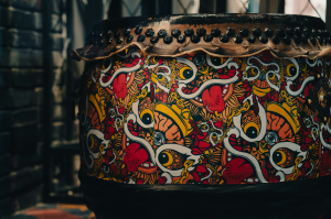 Exploring Chinese Art through Vibrant Drum Sculptures