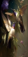 Hummingbirds in Flight: A Symphony of Nature's Colors