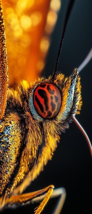 Intricate Details of a Butterfly: A Close-up Perspective