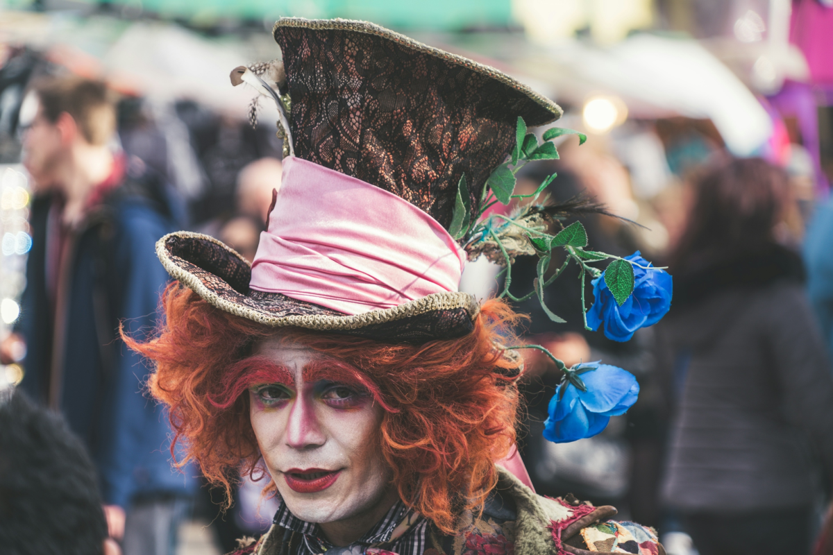 Street performer in the streets of Camden, London