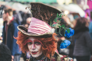 Street performer in the streets of Camden, London