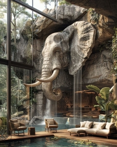 Luxurious Interior Design Blending Nature and Modern Aesthetics