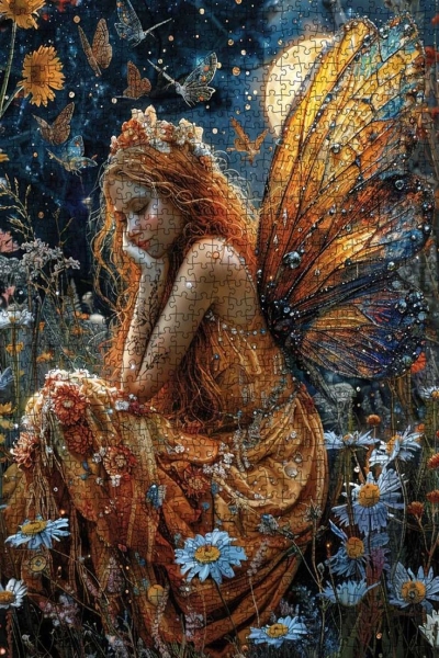 Magical Fairy Night: A Girl's Dream Jigsaw Puzzle