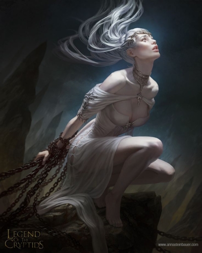 Mystical Prisoner: An Emotive Fantasy Portrayal