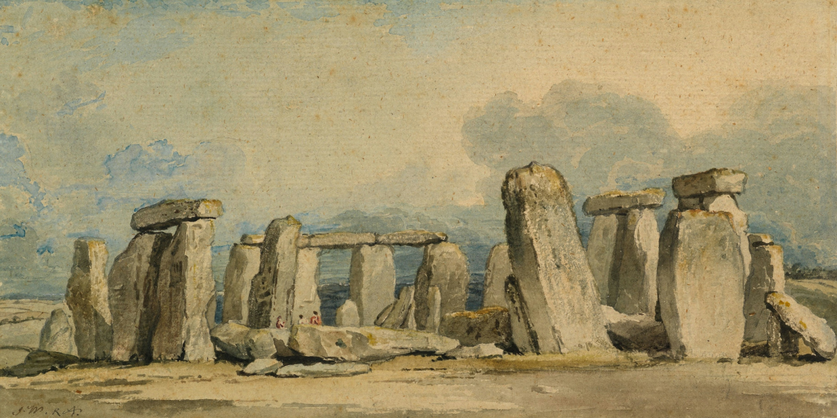 Painting of Stonehenge. Stonehenge, 1845 by James Ward