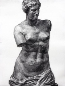 Rediscovering Classical Beauty through a Sketch of Ancient Sculpture