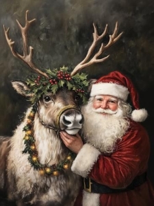 Santa Claus and Reindeer: A Christmas Jigsaw Puzzle Adventure
