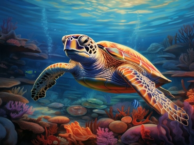 Sea Turtle Adventure: Kindergarten Printable Ocean Jigsaw Puzzle