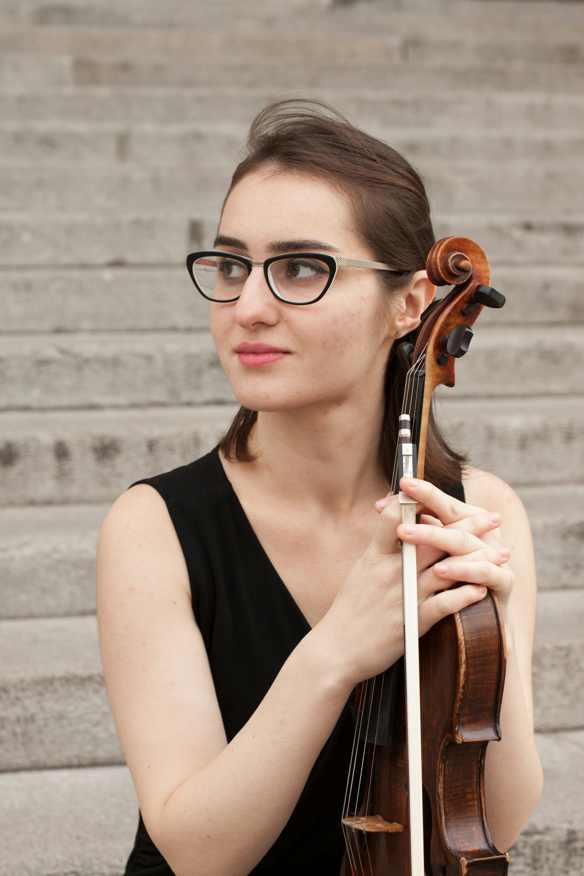 Serene Violinist in the Heart of Budapest