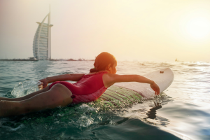 Sunset Surfing: An Unforgettable Experience at a Beachfront Hotel