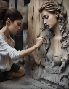 The Art of Relief Sculpture: Creating a Woman's Face