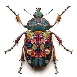 The Artistic Intricacy of Vibrant Beetle Morphology