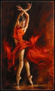The Dance of Life: Capturing Movement in Vibrant Red