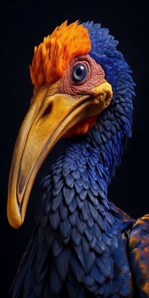 The Enchanting Beauty of a Vibrant, Colorful Bird: A Close-Up View