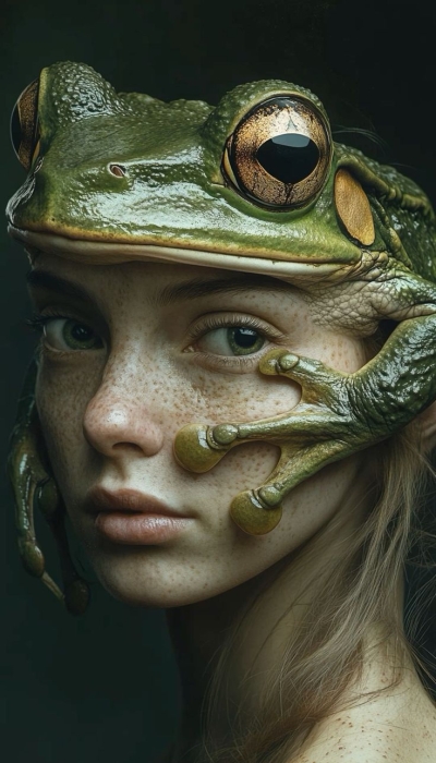 The Intriguing Fusion of Human and Amphibian: An Artistic Exploration