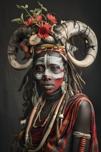 Unveiling the Cultural Beauty: Traditional Attire with Artistic Expression