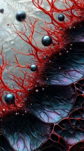 Unveiling the Organic Aesthetic: A Closer Look at the Intricate Vein-Like Structures