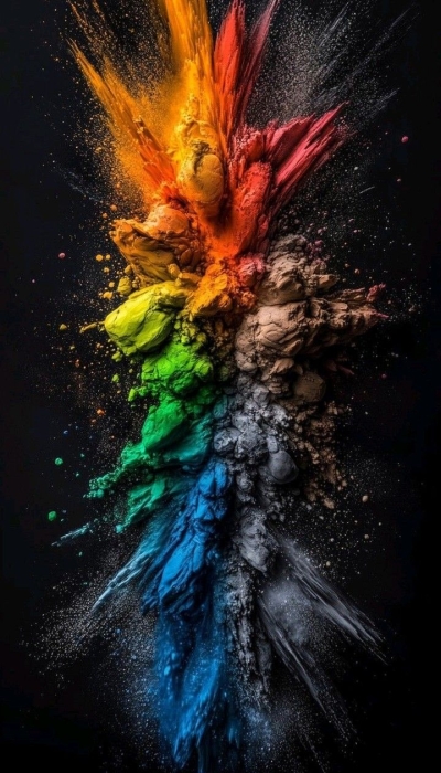 Vibrant Color Explosions: The Dance of Pigments