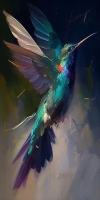 Vibrant Flight: The Iridescent Hummingbird