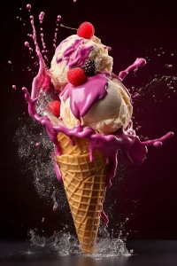 Vibrant Ice Cream Extravaganza: A Symphony of Sweetness