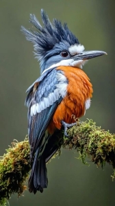 Vibrant Kingfisher: A Symphony of Blue and Orange